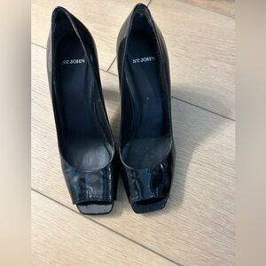 St. John Glossy Black Heels